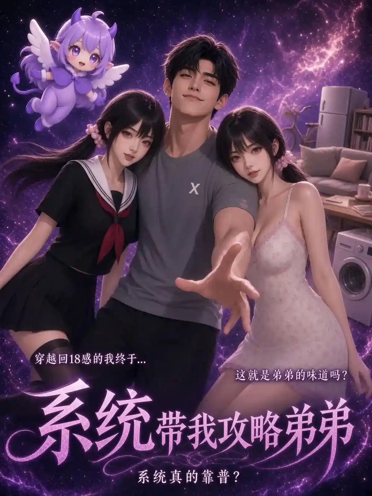 黄果短剧《系统带我攻略弟弟》奇幻穿越作品海报